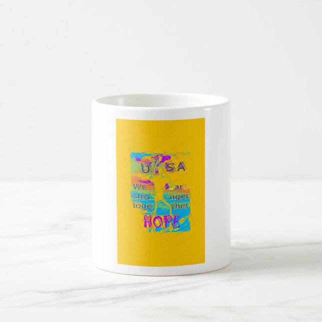 USA Hillary Hope Stronger Tillsammans Kaffemugg (Center)