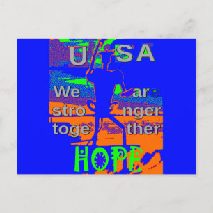 USA Hillary Hope, vi är starkare tillsammans Vykort
