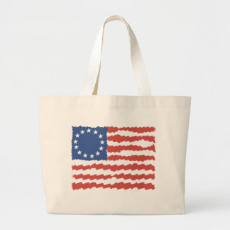 USA-Hip Sketch American Flagga Jumbo Tygkasse
