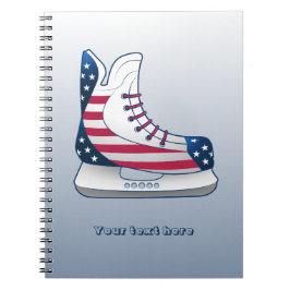 USA Hockeyskridskor Anteckningsbok