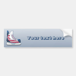 USA Hockeyskridskor Bildekal