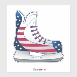 USA Hockeyskridskor Klistermärken