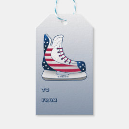 USA Hockeyskridskor och stjärnor Presentetikett