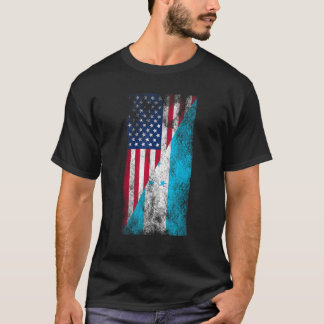USA Honduras Flaggor Förenta staterna Hondur T Shirt
