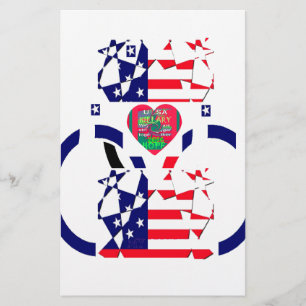 USA Hope BeSnyval Fantastisk National Flagga Desig