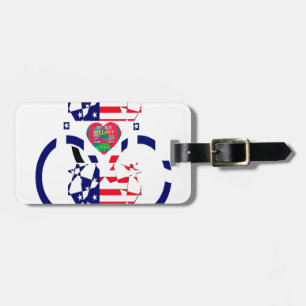 USA Hope BeSnyval Fantastisk National Flagga Desig Bagagebricka