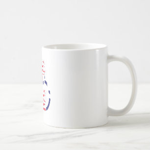 USA Hope BeSnyval Fantastisk National Flagga Desig Kaffemugg