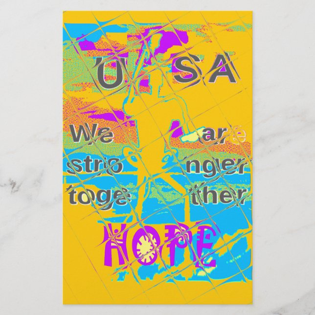 USA Hope: Colorful Textured Design (Framsida)