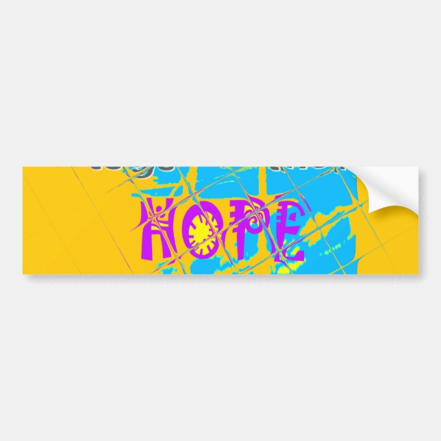 USA Hope: Colorful Textured Design Bildekal (Framsidan)