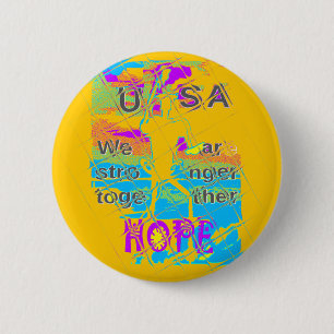 USA Hope: Colorful Textured Design Knapp