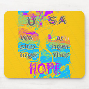 USA Hope: Colorful Textured Design Musmatta
