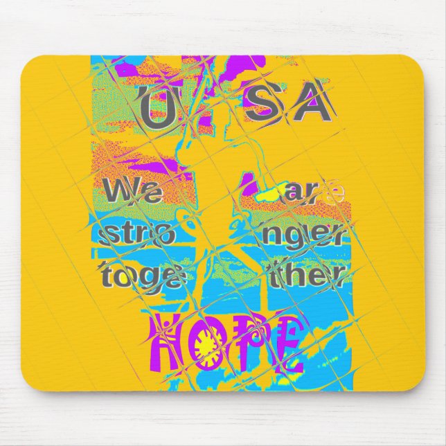 USA Hope: Colorful Textured Design Musmatta (Framsidan)