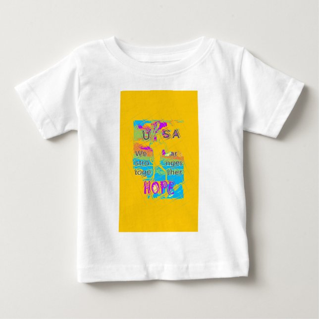 USA Hope: Colorful Textured Design Tee Shirt (Framsida)