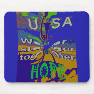 USA Hope Message Art Print Musmatta