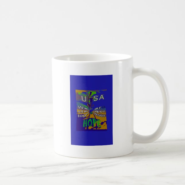 USA Hope Stronger Tillsammans Kaffemugg (Höger)