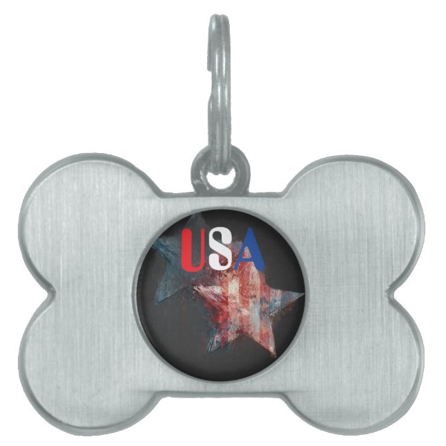 USA Husdjurs-ID-märke ID-bricka Husdjur (Framsidan)