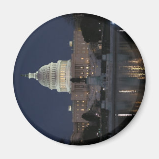 USA Huvudstad Bygger Natt Magnet
