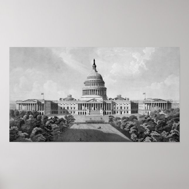 USA HUVUDSTAD BYGGNAD POSTER (Framsidan)