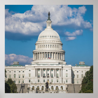 USA HUVUDSTAD BYGGNAD POSTER