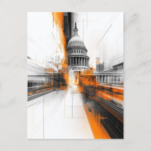 USA-Huvudstad Washington DC Cityscape Card Vykort