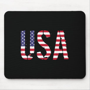 Usa i en amerikansk flaggdesign - Flagga 4 juli Musmatta