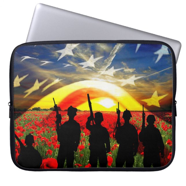 USA i Honor Laptop Fodral (Framsidan)