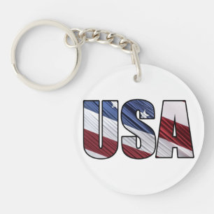 USA i Red White och Blue American Patriotic Flagga