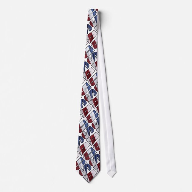 USA i Red White och Blue American Patriotic Flagga Slips (Framsida)
