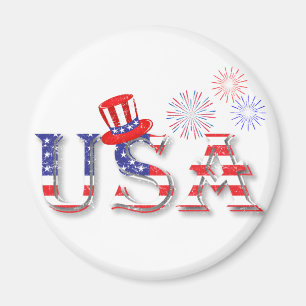USA i STARS OCH STRIPES Magnet