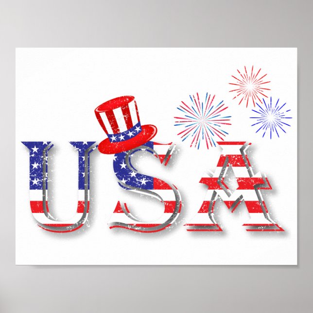 USA i STARS OCH STRIPES Poster (Framsidan)