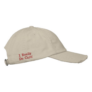 USA "I verkligen do care" Stone Broderad Keps