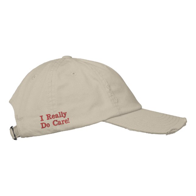 USA "I verkligen do care" Stone Broderad Keps (Höger)