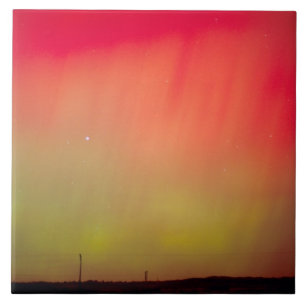 USA, Idaho. Aurora borealis, norrsken kl 2 Kakelplatta