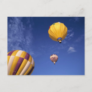 USA, Idaho, Teton Valley. Hett-luft-ballonger Vykort