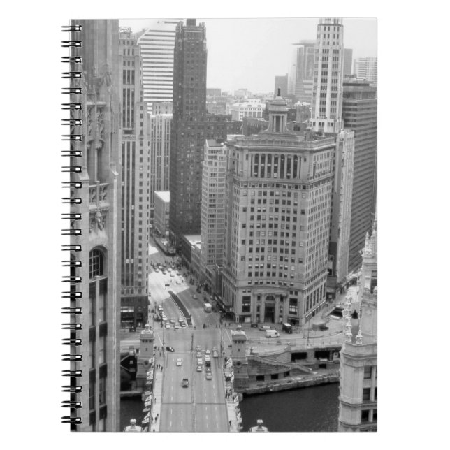 USA, IL, Chicago, Loop från Hotel Anteckningsbok (Framsidan)