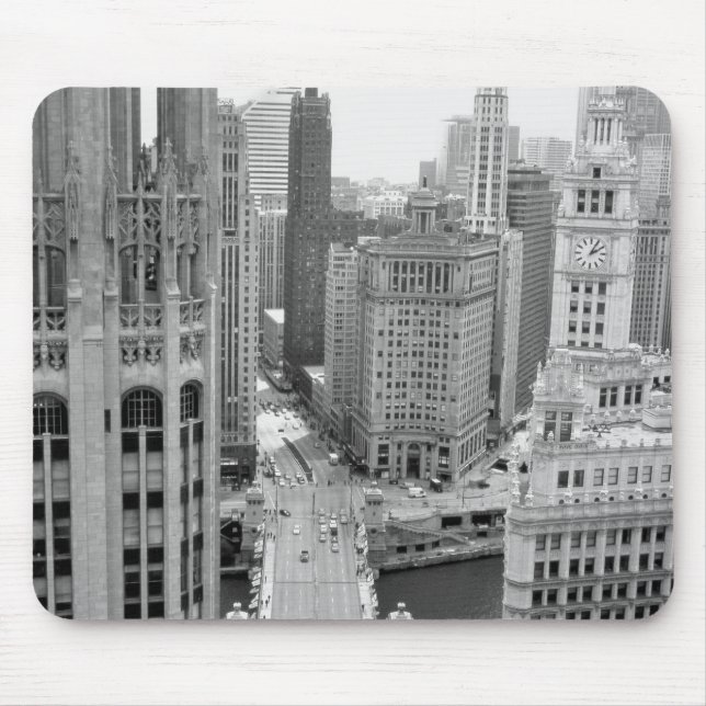 USA, IL, Chicago, Loop från Hotel Musmatta (Framsidan)