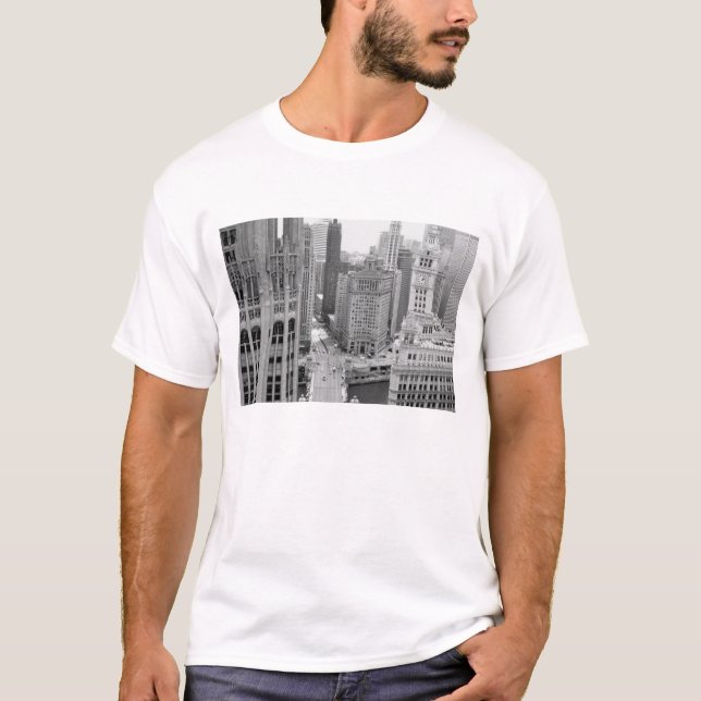USA, IL, Chicago, Loop från Hotel Tee (Framsida)