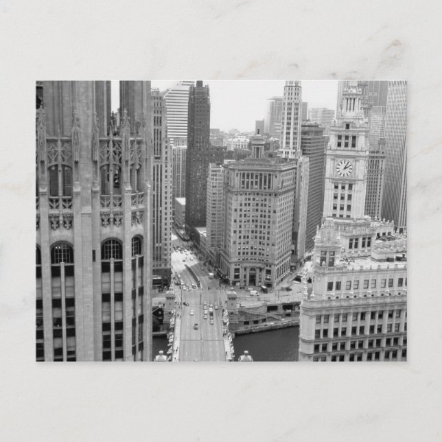 USA, IL, Chicago, Loop från Hotel Vykort (Framsida)