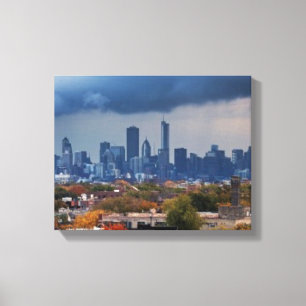 USA, Illinois, Chicago, cityscape Canvastryck