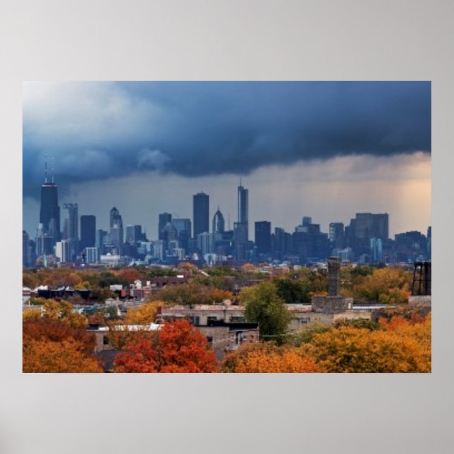 USA, Illinois, Chicago, cityscape Poster (Framsidan)