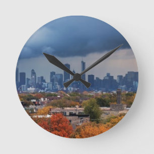 USA Illinois, Chicago, cityscape Rund Klocka