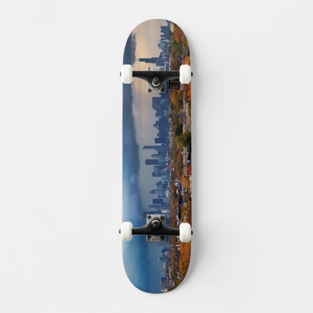 USA Illinois, Chicago, cityscape Skateboard Bräda 19,5 Cm (Framsida)