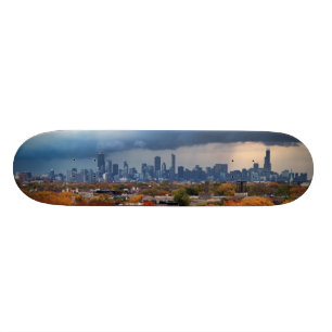 USA Illinois, Chicago, cityscape Skateboard Bräda 19,5 Cm