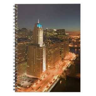 USA, Illinois, Chicago: Loop: Byggnad Anteckningsbok