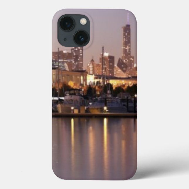 USA, Illinois, Chicago skyline vid dusk (Baksida)