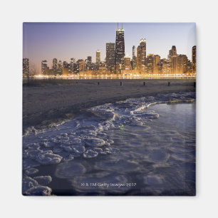 USA Illinois, Chicago, stadshorisont från sjön Magnet