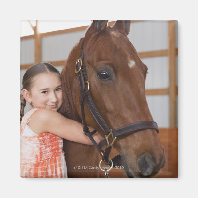 USA, Illinois, Metamora, Porträtt av leende Magnet (Framsidan)