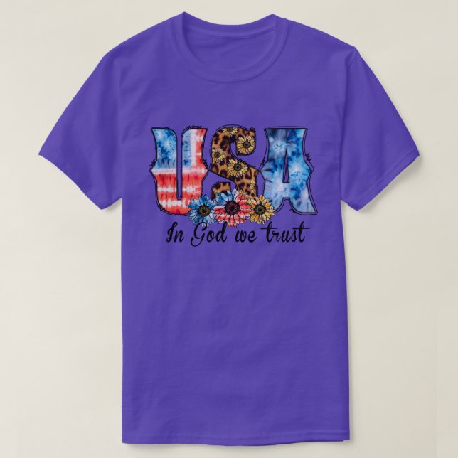 USA IN GOD WE FÖRTROUST T SHIRT (Design framsida)