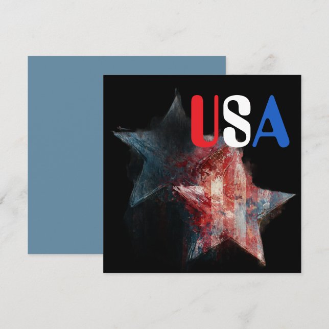 USA Inbjudan (Fram/baksida)