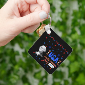 USA Independence Day black Nyckelring